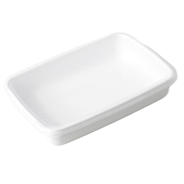 保存容器800ml野田琺瑯ホワイトシリーズレクタングル浅型Sシール蓋付きWRA-S