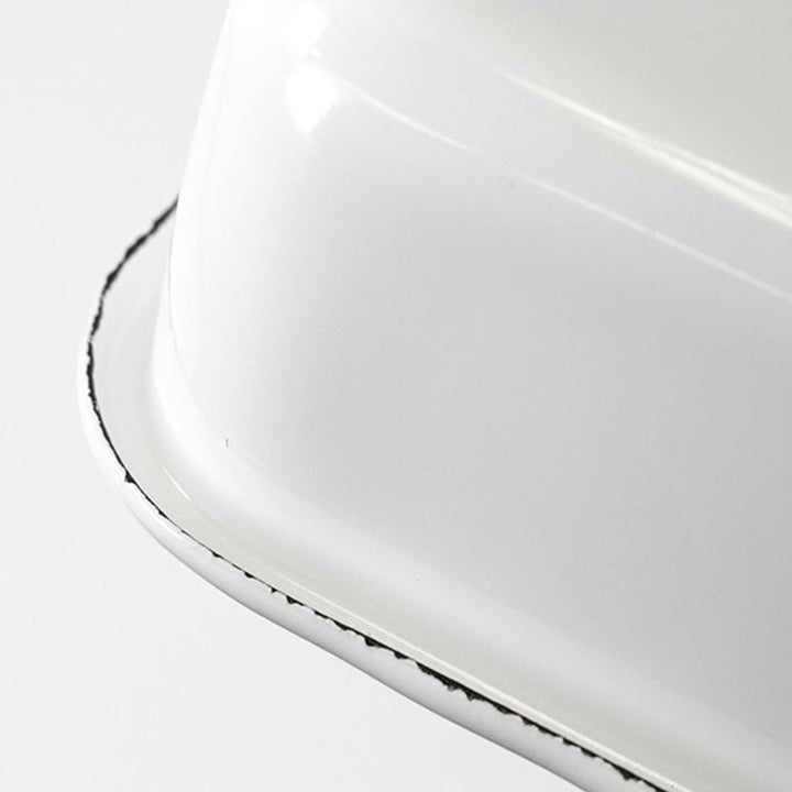 保存容器800ml野田琺瑯ホワイトシリーズレクタングル浅型Sシール蓋付きWRA-S