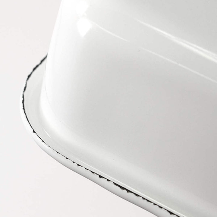 保存容器1.4L野田琺瑯ホワイトシリーズレクタングル浅型Mシール蓋付きWRA-M