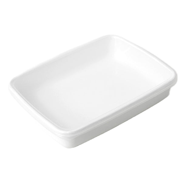 保存容器1.4L野田琺瑯ホワイトシリーズレクタングル浅型Mシール蓋付きWRA-M