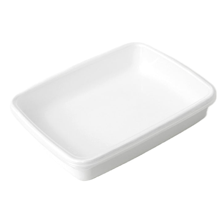 保存容器1.4L野田琺瑯ホワイトシリーズレクタングル浅型Mシール蓋付きWRA-M