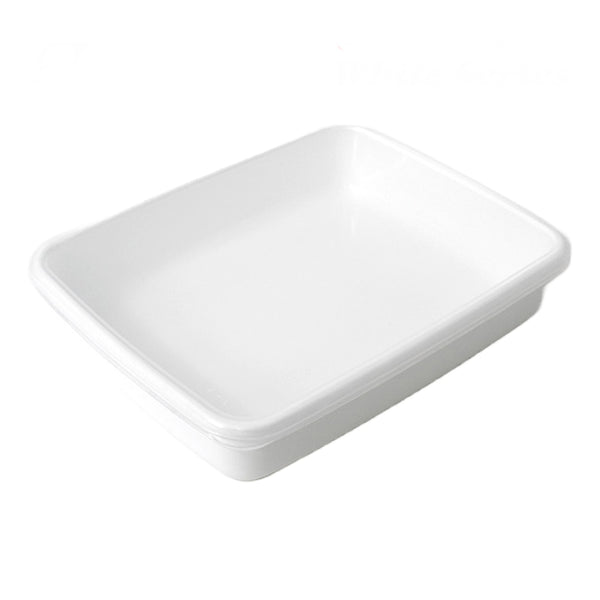 保存容器2.4L野田琺瑯ホワイトシリーズレクタングル浅型Lシール蓋付きWRA-L