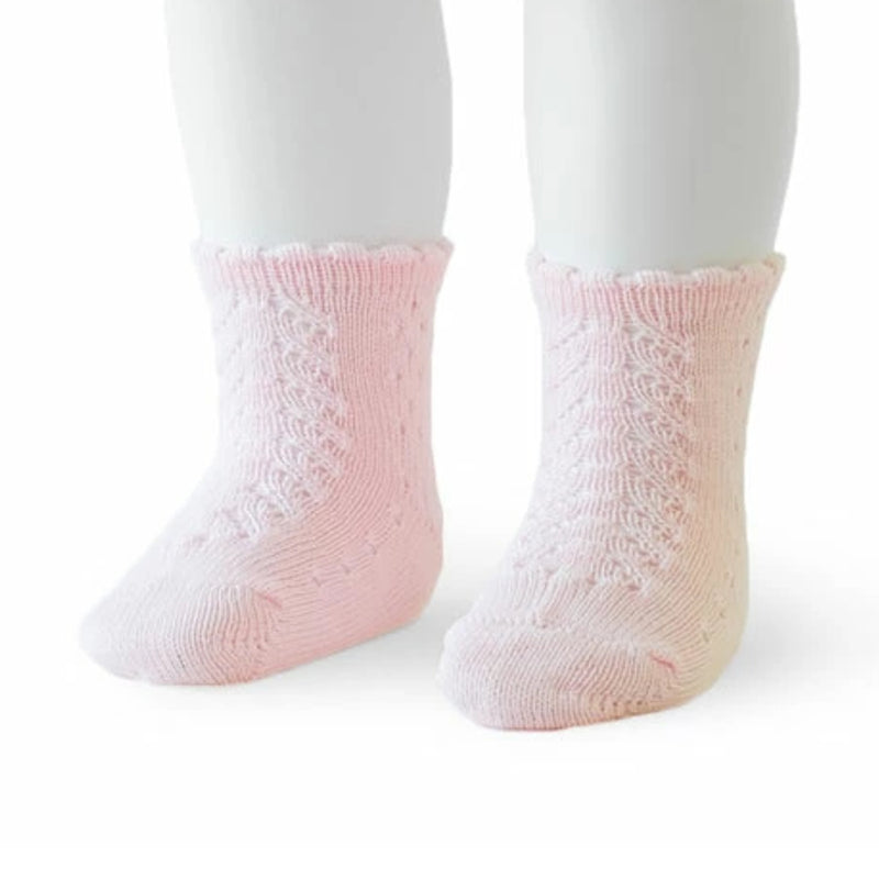 靴下condor子供用6～12ヶ月1～2歳Perleopenworkshortsocks