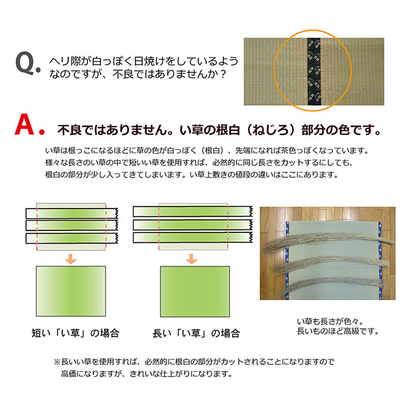 い草 カーペット 国産 上敷き 双目織 ほほえみ 三六間 中京間 8畳 約