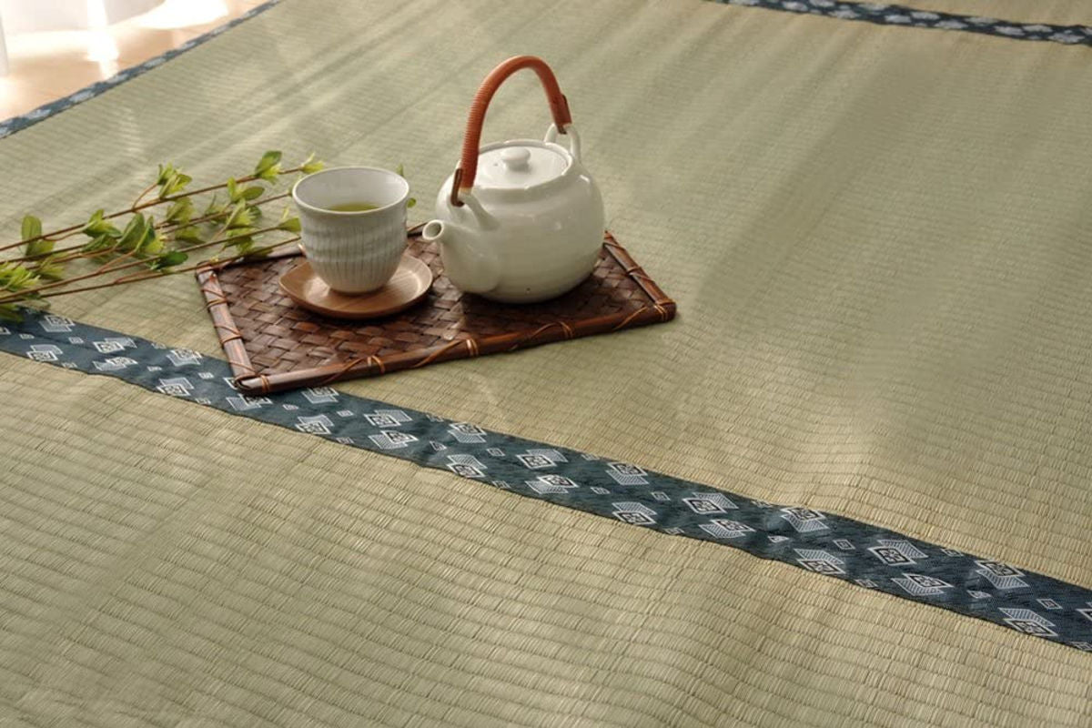 純国産 い草 上敷き はっ水 カーペット 双目織 三六間8畳（約364×364cm） 代引不可 純国産 い草 上敷き はっ水 カーペット 双目織 三六間8畳(約364×364cm