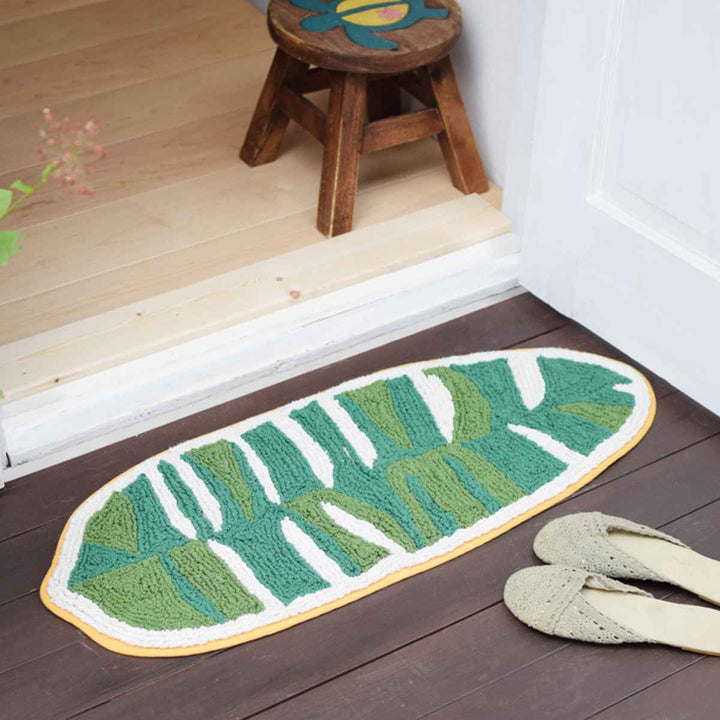 玄関マット30×75cm室内バナナリーフ