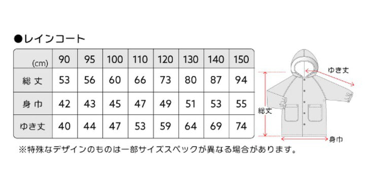 レインコートキラキラガーランドキッズ110cm雨具
