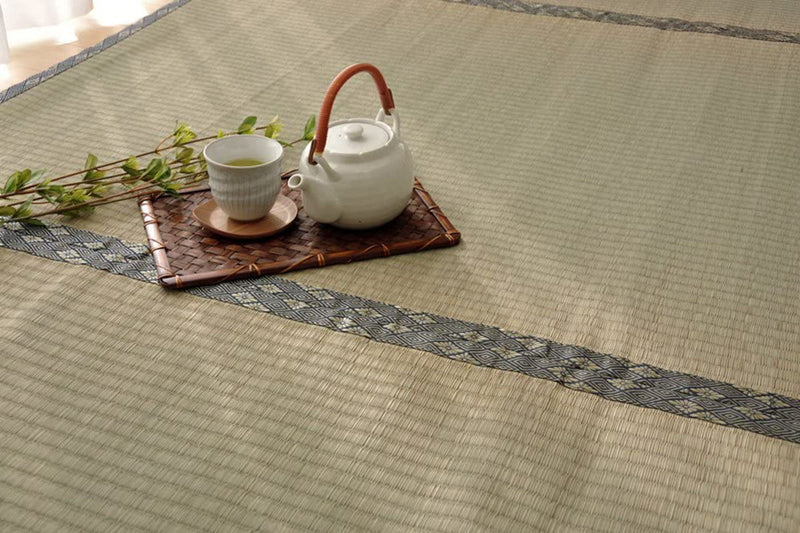 い草上敷き純国産い草カーペット糸引織湯沢本間8畳約382×382cm