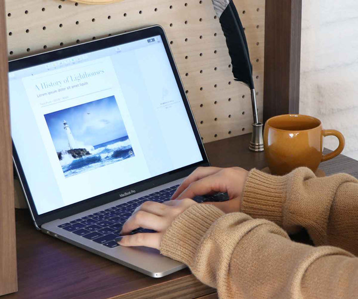 フリーラックカウンター有孔ボード付幅90cm