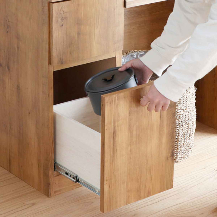 フリーラックカウンター有孔ボード付幅90cm