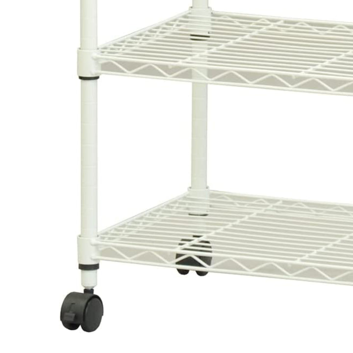 スチールラック3段ロータイプキャスター付幅60cm