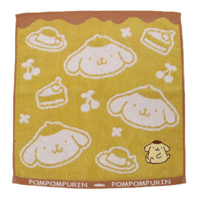 ハンドタオル ポムポムプリン パフェ 34×35cm