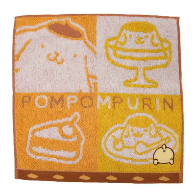 ミニタオル ポムポムプリン パフェ 25×25cm