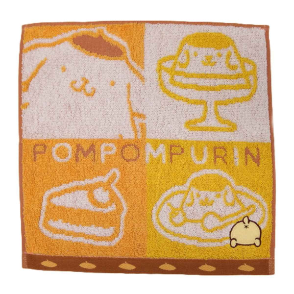 ミニタオルポムポムプリンパフェ25×25cm
