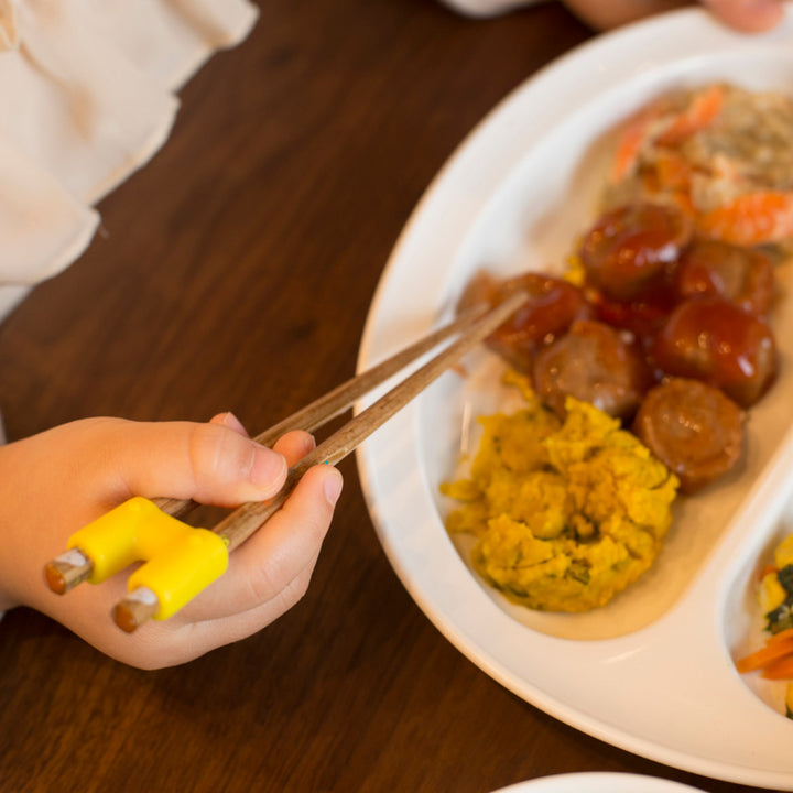 トレーニング箸右利き用15cmトライ食器木製