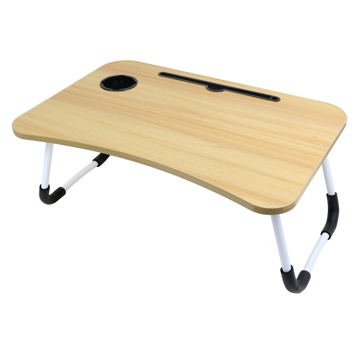 折りたたみテーブル 幅60cm ドリンクホルダー付 PC作業 – ハウジー