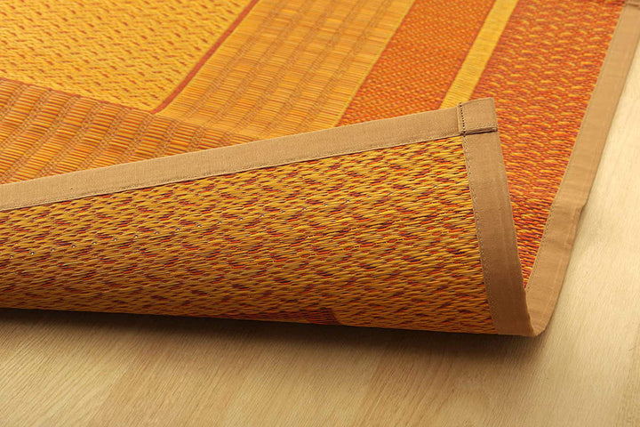 ござ純国産い草花ござカーペットランクス総色江戸間2畳約174×174cm