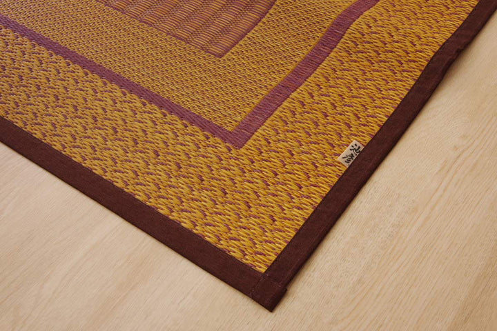 ござ純国産い草花ござカーペットランクス総色江戸間3畳約174×261cm