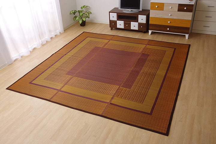 ござ純国産い草花ござカーペットランクス総色江戸間3畳約174×261cm