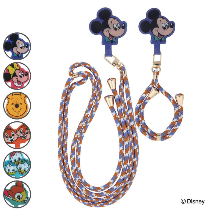 携帯ストラップ首掛け携帯ロープストラップディズニー