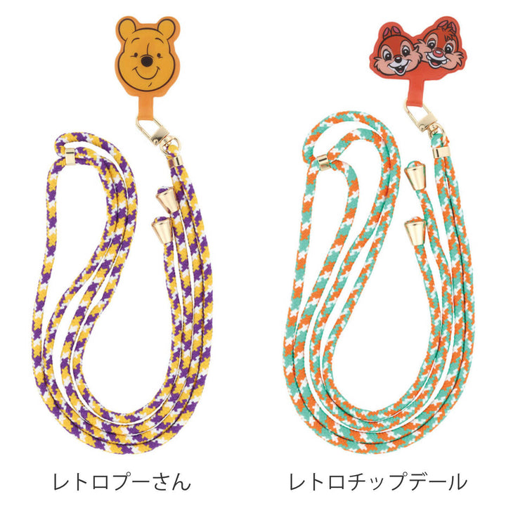 携帯ストラップ首掛け携帯ロープストラップディズニー