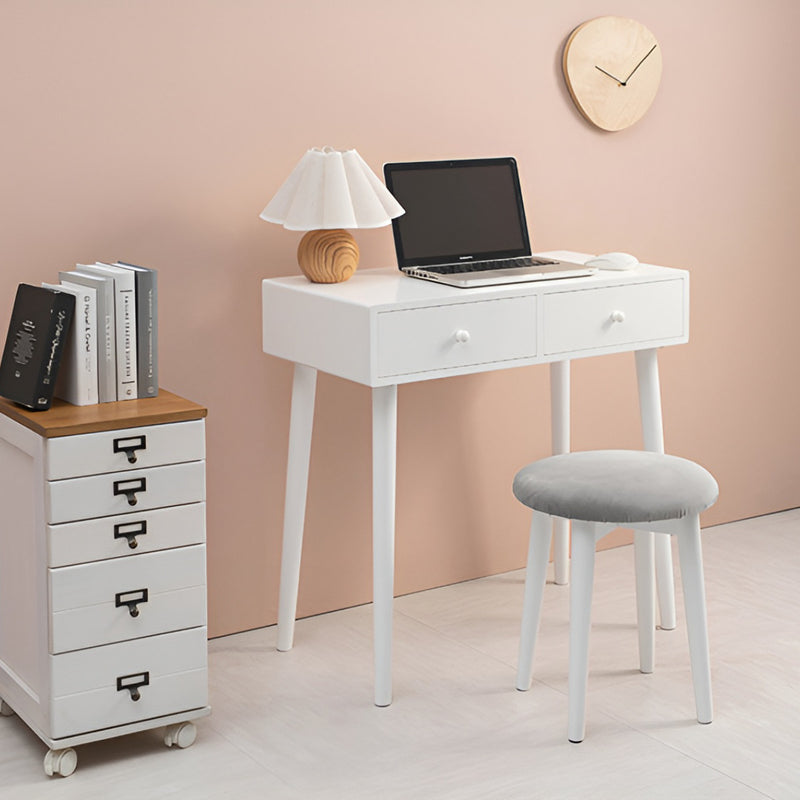 かわいい　ドレッサー＆スツールセット　コンパクトでスッキリ　４色から選べる かわいい ドレッサー＆スツールセット コンパクトでスッキリ 4