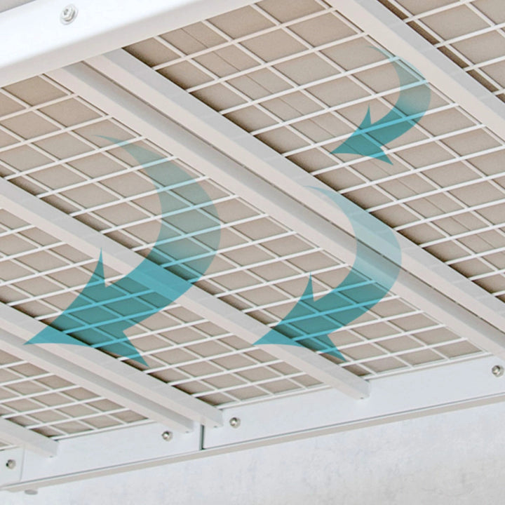 ロフトベッドシングルハイタイプ姫系収納2WAYメッシュ