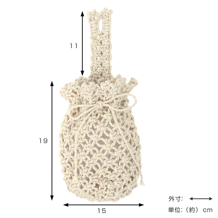 花器マクラメドライフラワーハンギング