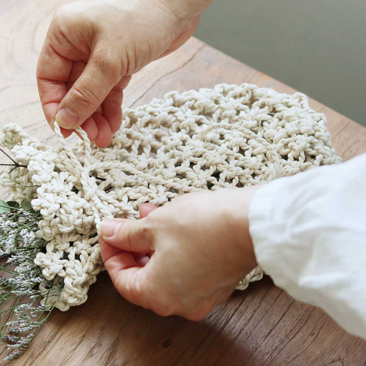 花器マクラメドライフラワーハンギング