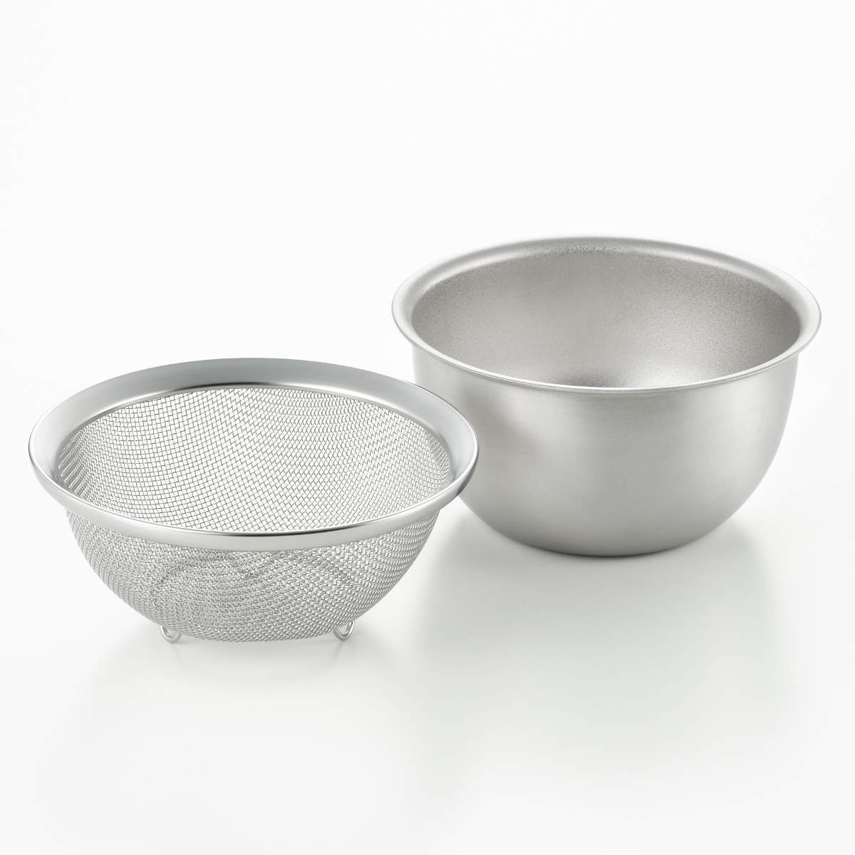 ザル＆ボウル 15cm 2点セット ステンレス製 郷技 日本製 – ハウジー