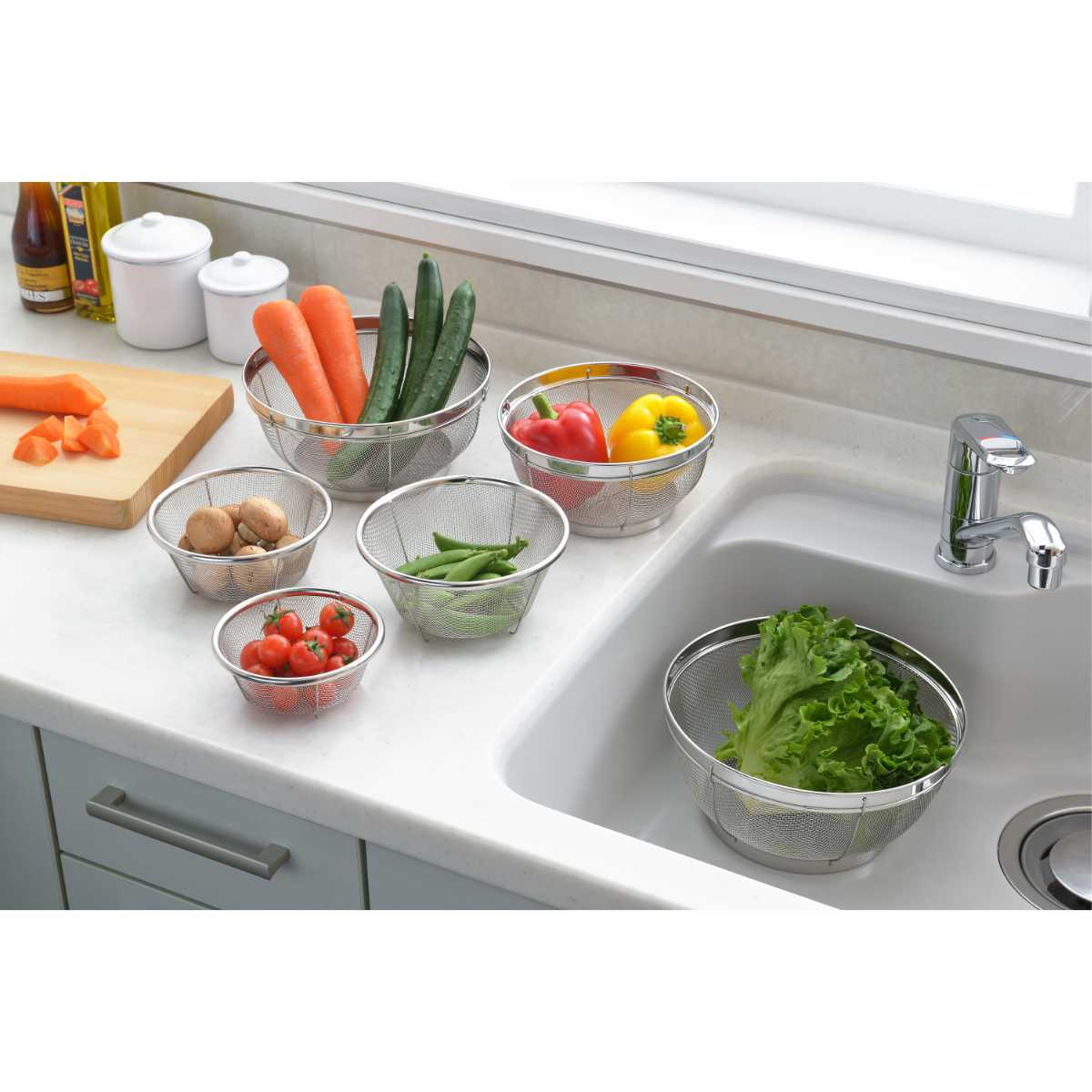 ザル 6点セット ステンレス製 郷技 日本製 – ハウジー