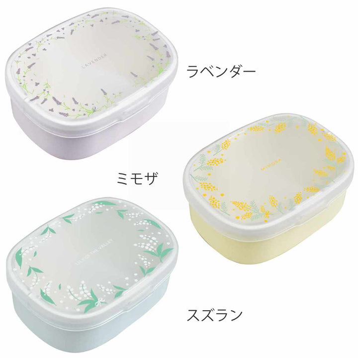 お弁当箱フルールワンタッチランチBOX1段600ml