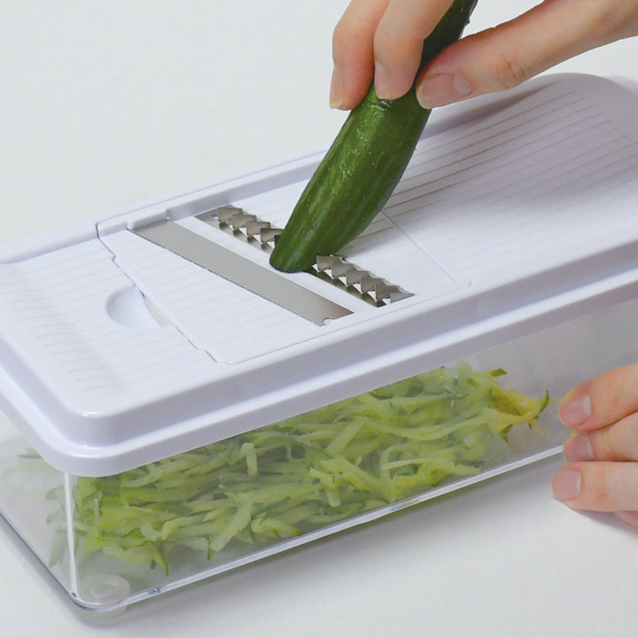 野菜調理器セットワイドSimpliceピーラー付き容器付き4プレート