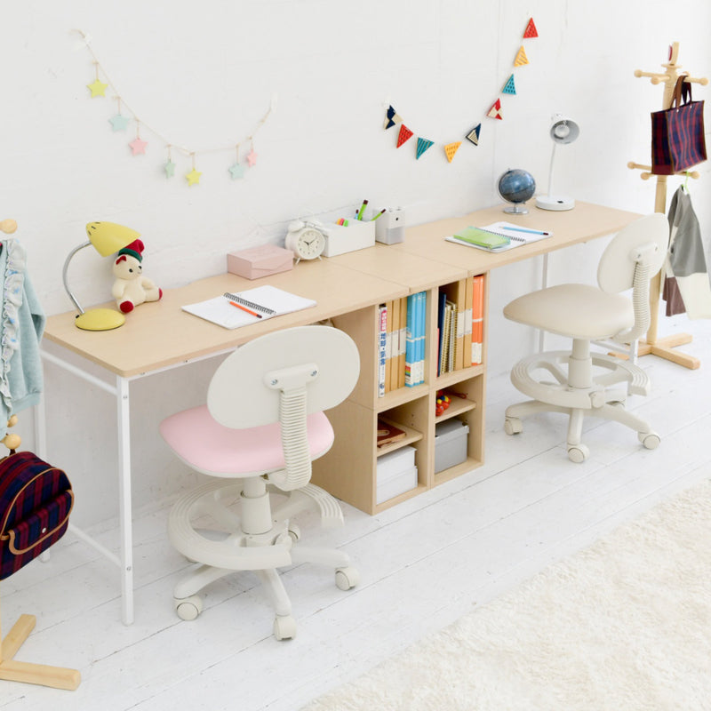 学習机 ツインデスク用デスク単体ナチュラル/ホワイト CSD-485-NAWH