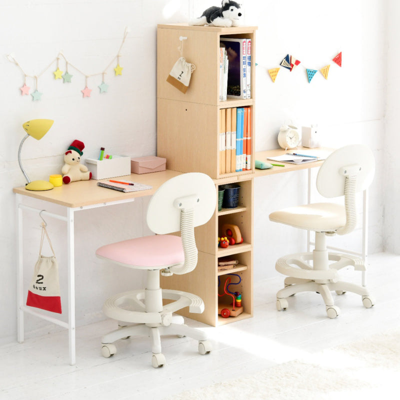 学習机 ツインデスク用デスク単体ナチュラル/ホワイト CSD-485-NAWH