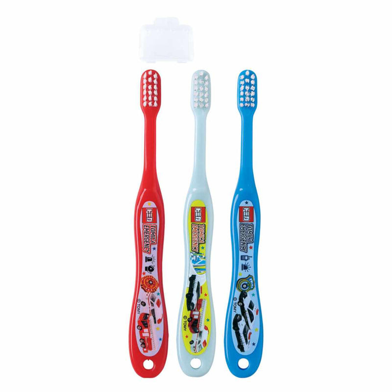 歯ブラシ園児用歯ブラシ3本入りキャップ付きキャラクター