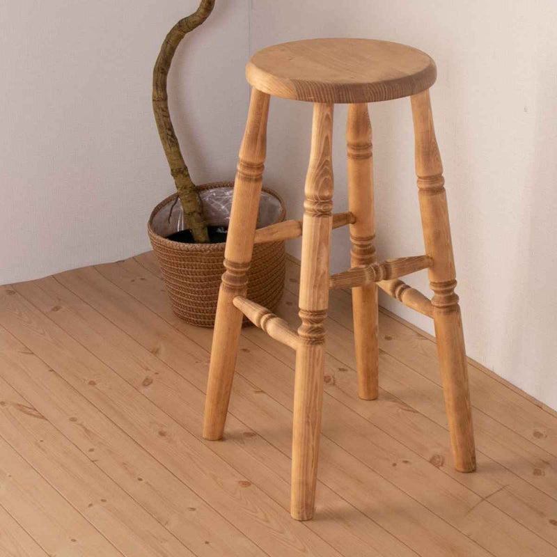 木製スツール 高さ65cm 丸椅子 stool - スツール