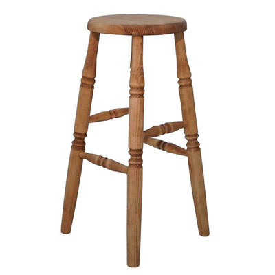 スツール 木製 丸 座面高65cm カントリー調