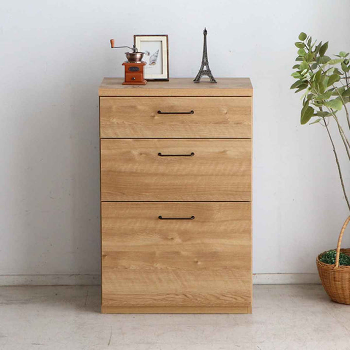 組合せ家具チェスト3段TRACT約幅60cm