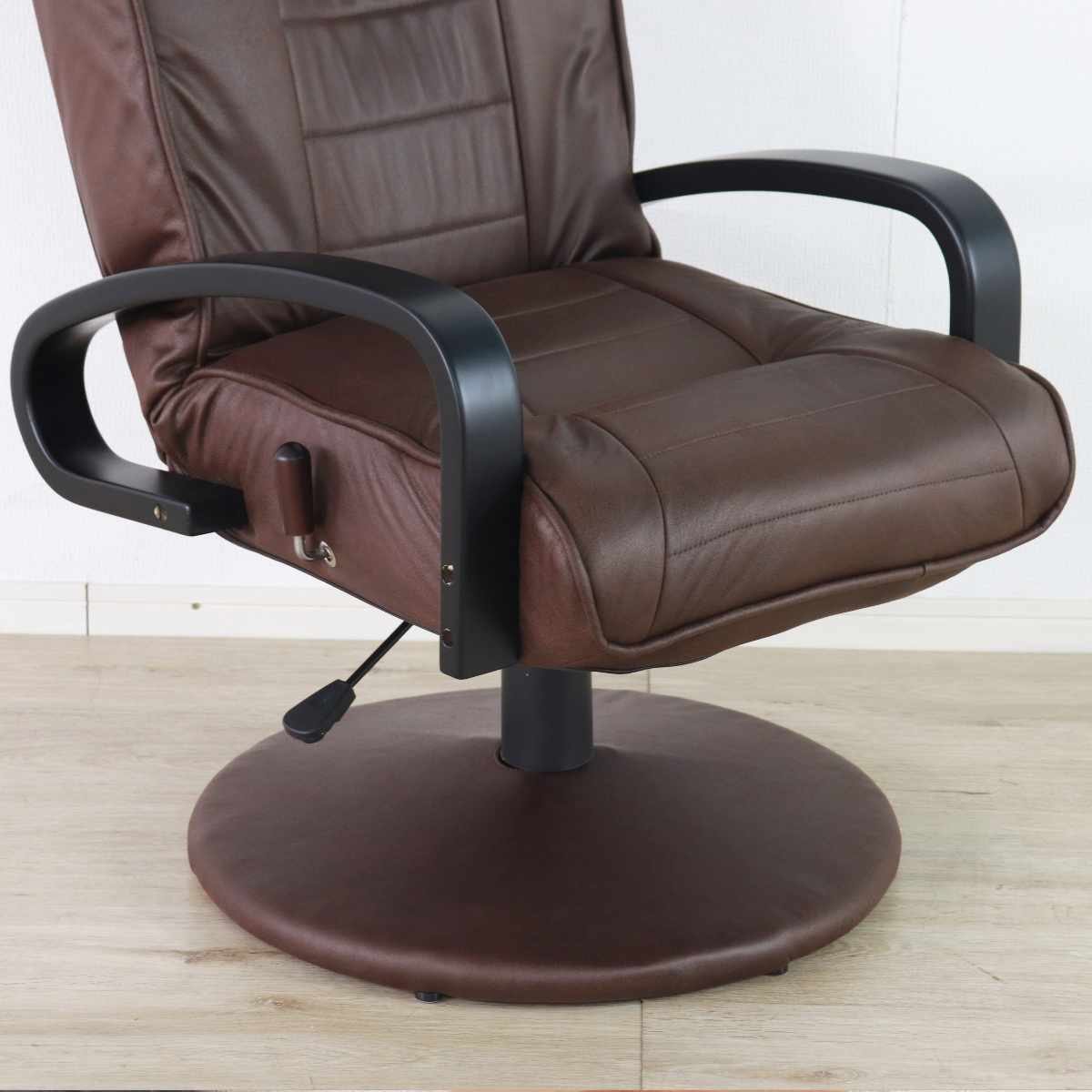 手動昇降リクライニングベッドDX ダークブラウン（オメガ式・フェイス