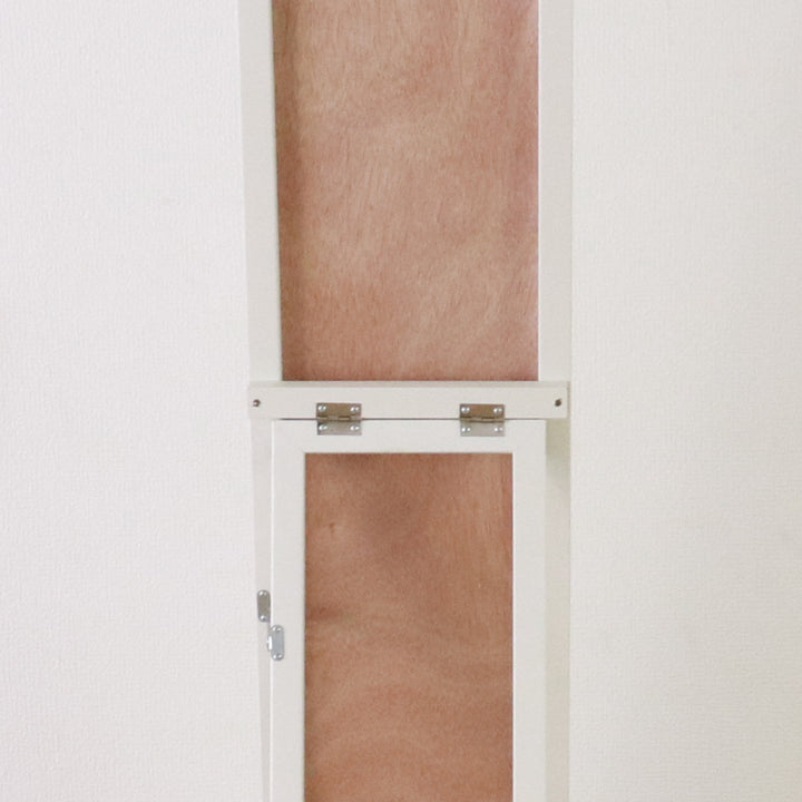 スタンドミラー全身木枠ノンフレーム25×150cmスリム