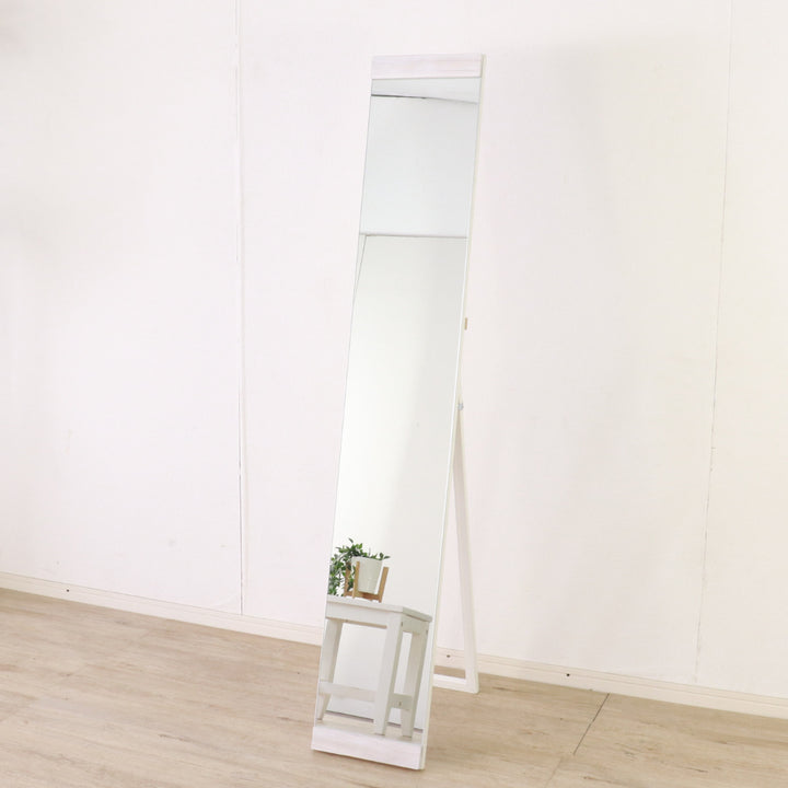 スタンドミラー全身木枠ノンフレーム25×150cmスリム