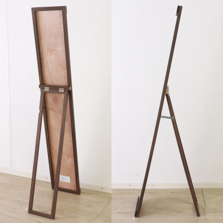スタンドミラー全身木枠ノンフレーム25×150cmスリム
