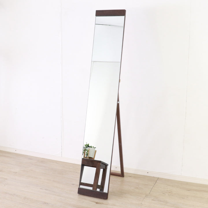 スタンドミラー全身木枠ノンフレーム25×150cmスリム
