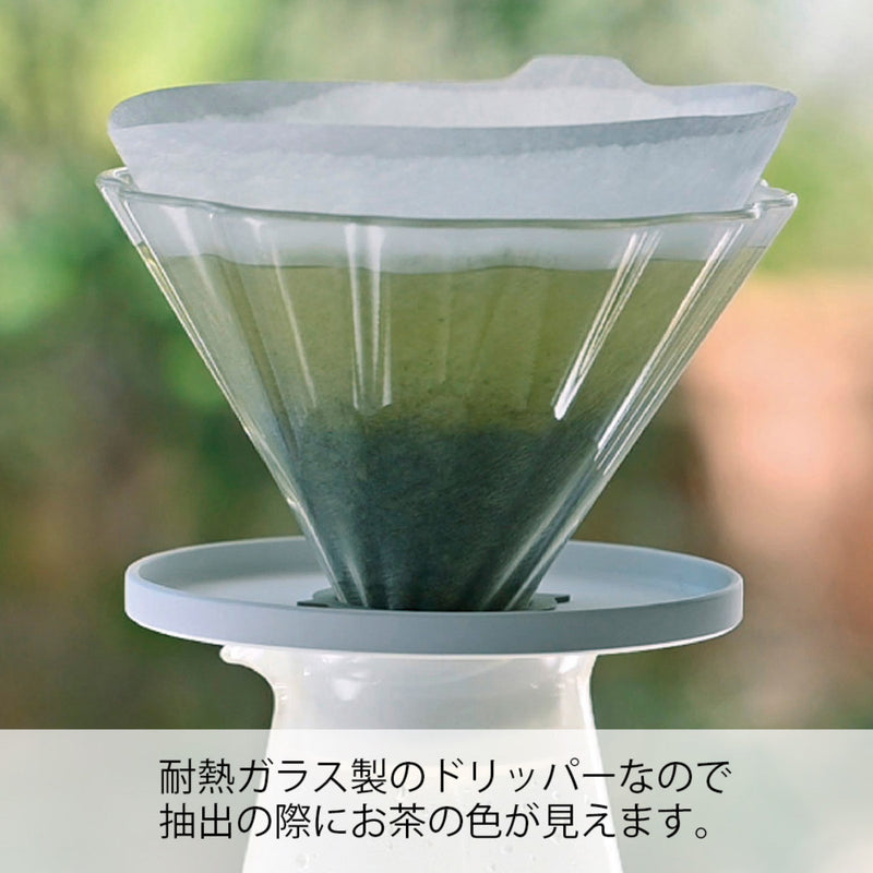 ハリオドリッパー1～4杯用茶茶ドリッパーブーケ耐熱ガラス