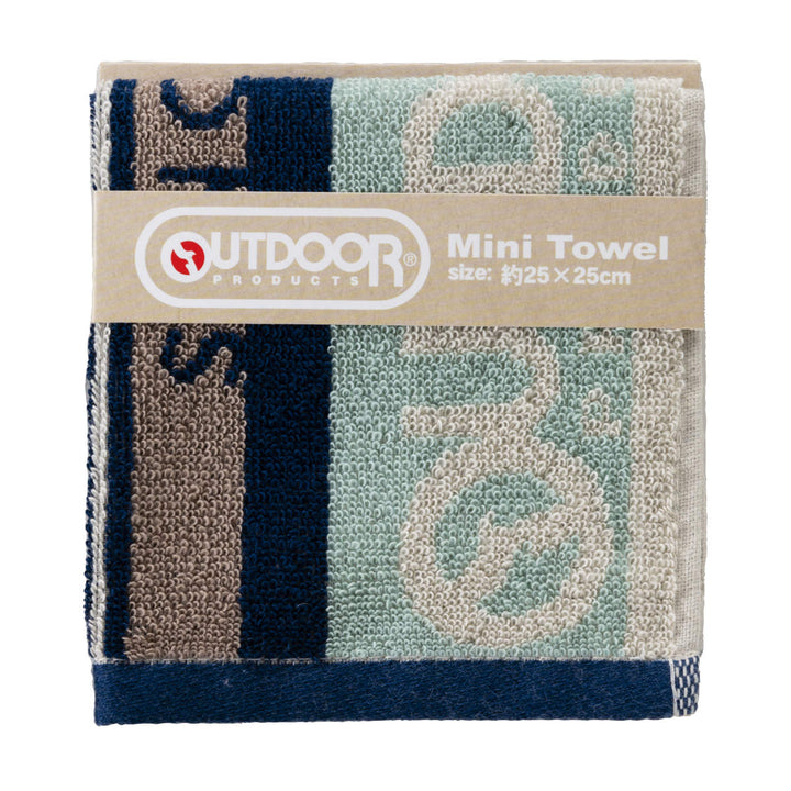 ミニタオルアウトドアOUTDOOR25×25cmカームロゴ