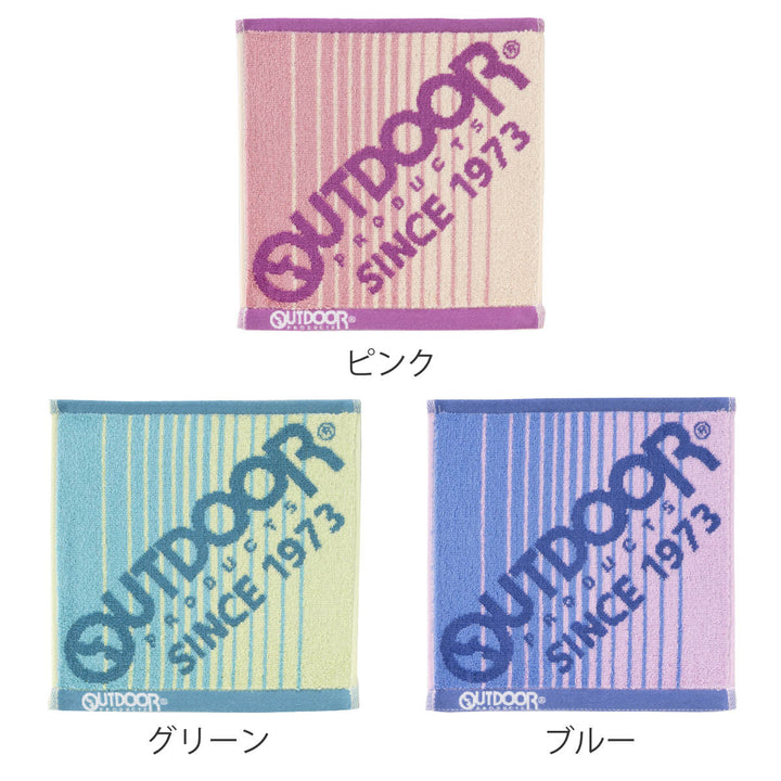 ミニタオルアウトドアOUTDOOR25×25cmビッグロゴ