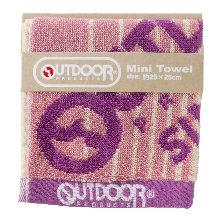 ミニタオルアウトドアOUTDOOR25×25cmビッグロゴ