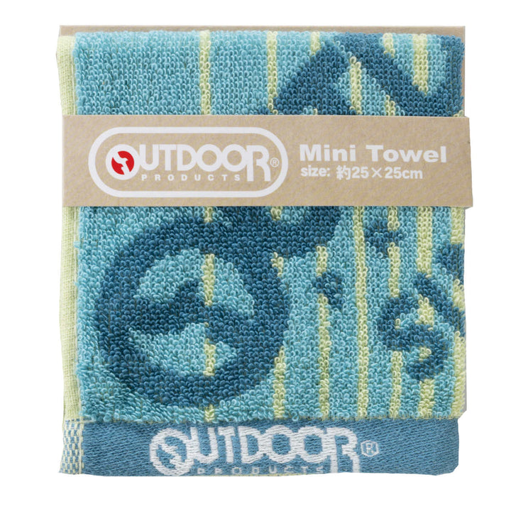 ミニタオルアウトドアOUTDOOR25×25cmビッグロゴ