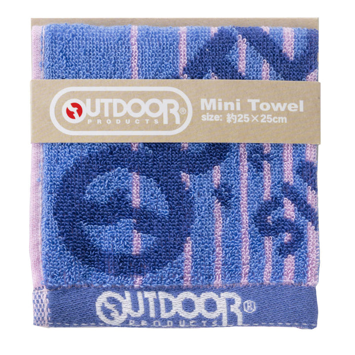ミニタオルアウトドアOUTDOOR25×25cmビッグロゴ
